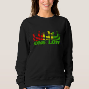 One Love Peace Love Unity Reggae Roots Jamaica Ras Sweatshirt
