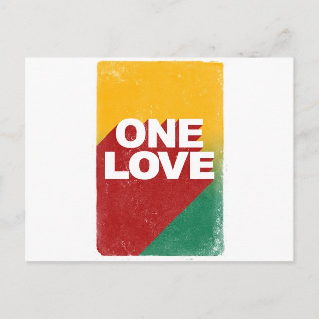 One Love Poster Postcard (Front)