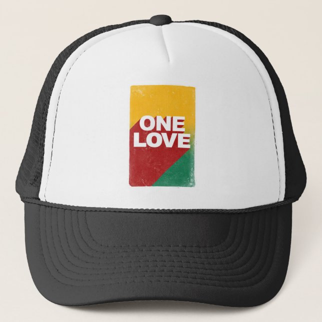 One Love Poster Trucker Hat (Front)