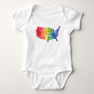 "One Love" Pride Creeper for Babies