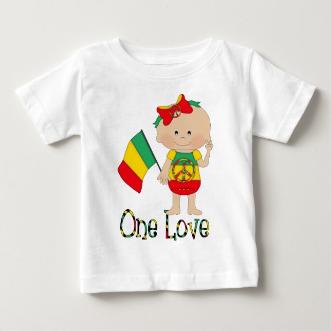 One Love Rasta Baby 2 T-Shirt (Front)