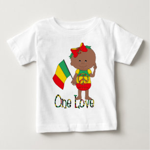One Love Rasta Baby African American T-Shirt