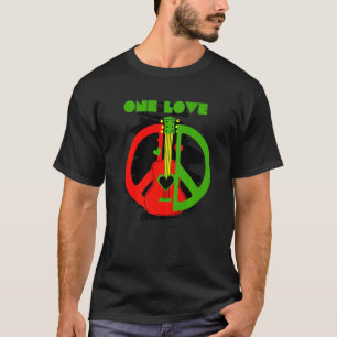 One Love Rasta Lion of Judah Reggae Roots & Cultur T-Shirt