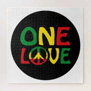 One Love, Reggae design Jigsaw Puzzle