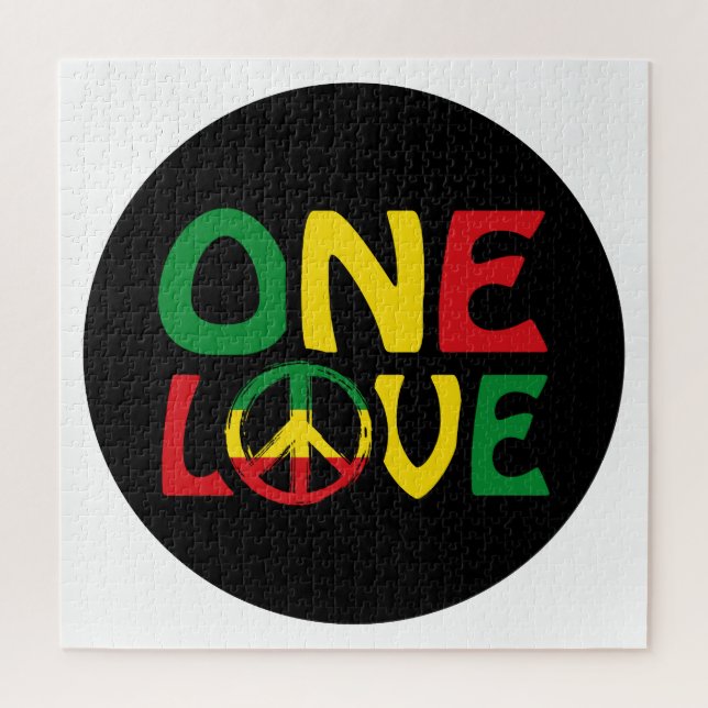 One Love, Reggae design Jigsaw Puzzle (Vertical)