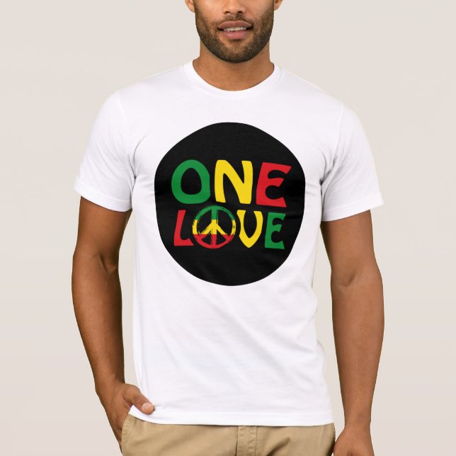 One Love, Reggae design T-Shirt (Front)