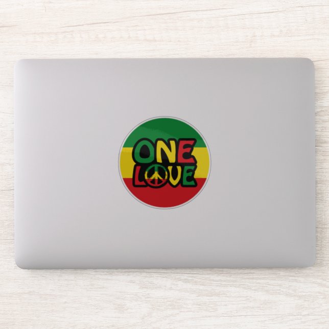 One Love, Reggae design with reggae colours (Computer)