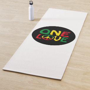 One Love, Reggae design Yoga Mat