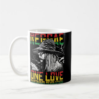 One Love Reggae Music Heartbeat Rastafari Rasta  Coffee Mug