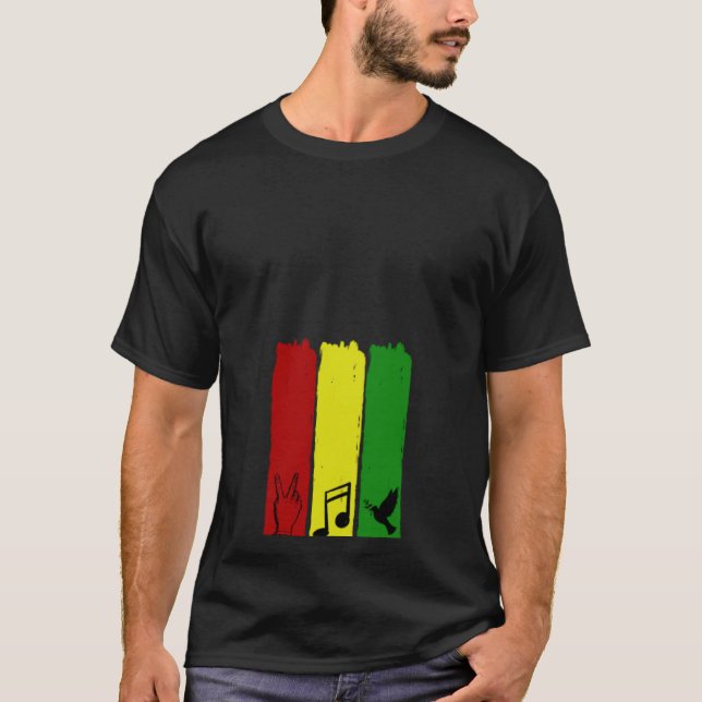 One Love Reggae Music T-Shirt (Front)
