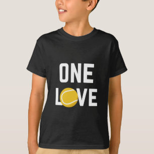 One Love Tennis Balls Player Coach Sport Passion T-Shirt