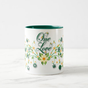 One Love Vine Two-Tone Coffee Mug