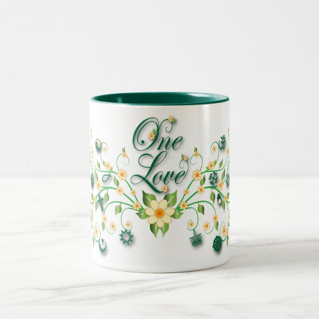 One Love Vine Two-Tone Coffee Mug (Center)