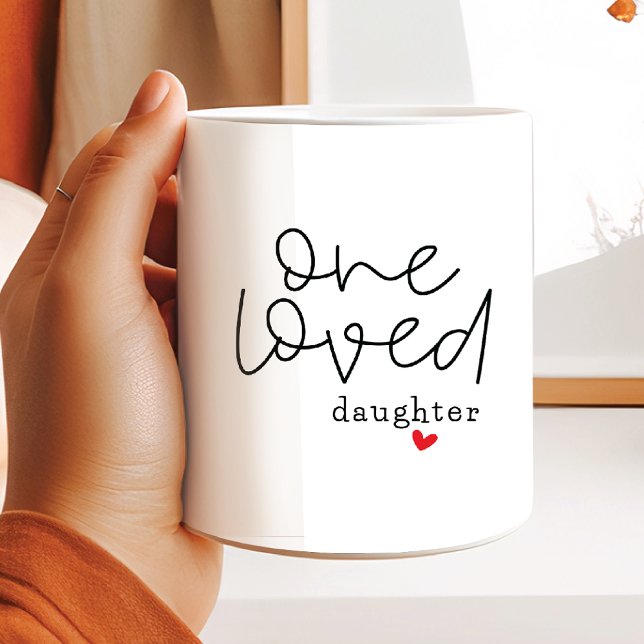 One Loved Daughter Coffee Mug (Creator Uploaded)