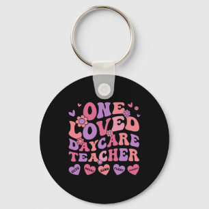One Loved Daycare Teacher Valentine’s Day Childcar Key Ring