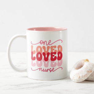 One Loved Nurse Two-Tone Coffee Mug