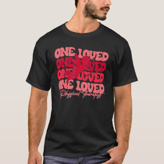 One Loved Physical Therapy PT Cupid Retro Valentin T-Shirt