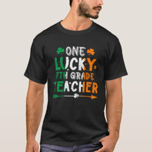One Lucky 7th Grade Teacher St Patricks Day Irish  T-Shirt