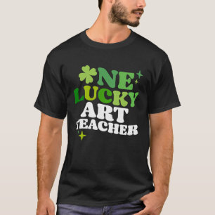 One Lucky Art Teacher Irish C St Patrick's Day T-Shirt