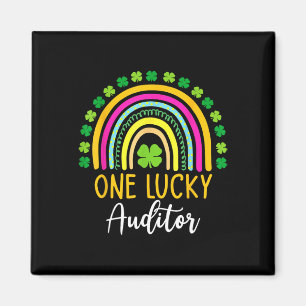 One Lucky Auditor St Patrick Day Shamrocks  Magnet