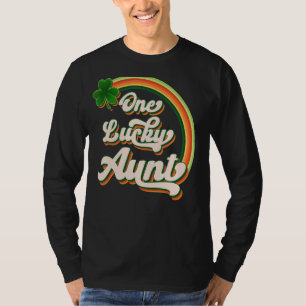 One Lucky Aunt Irish C St Patrick's Day Vintage T-Shirt