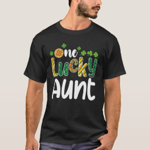 One Lucky Aunt Matching Family St Patrick's Day T-Shirt