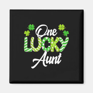 One Lucky Aunt Shamrock Irish Aunt St Patrick's Da Magnet