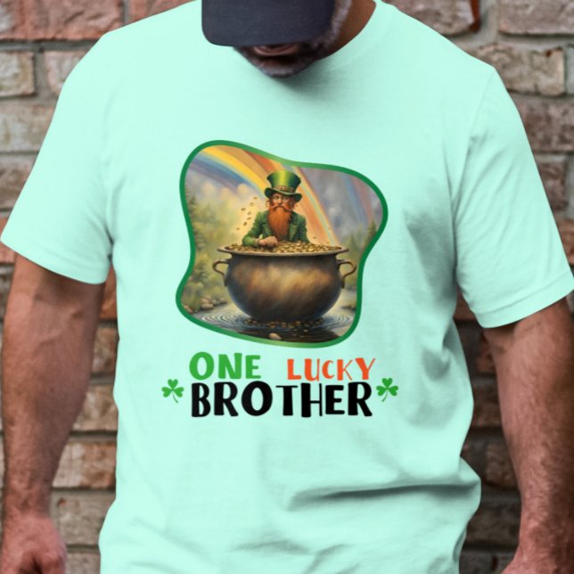 One Lucky Brother - Green Attire Affair T-Shirt (Creator Uploaded)