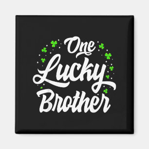 One Lucky Brother Shirt St Patricks Day Irish Mens Magnet