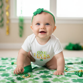 One Lucky Charm | First St. Patty's Day Gift Baby Bodysuit