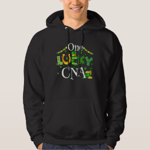 One Lucky Cna Nurse Funny St Patricks Day Shamrock Hoodie