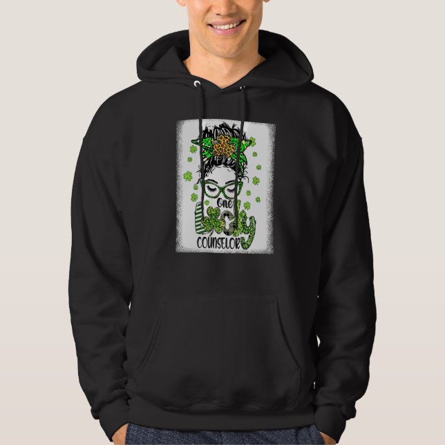 One Lucky Counsellor St Patrick's Day School Couns Hoodie (Front)