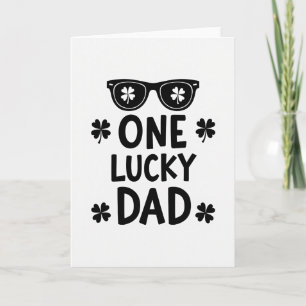 One Lucky Dad Best Wishes Card