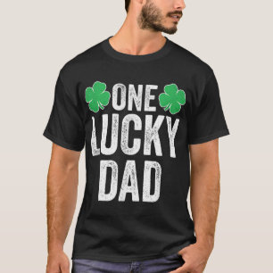 One Lucky Dad Clover Men Father St Patricks Day Da T-Shirt
