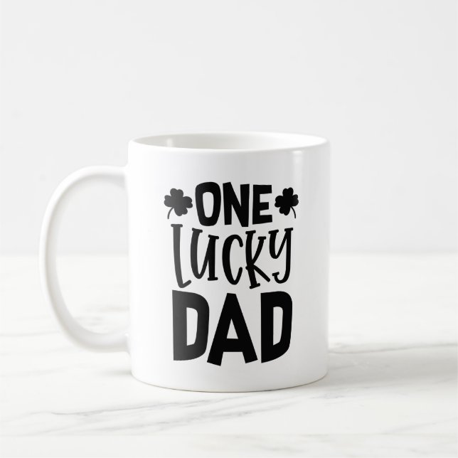 One Lucky Dad Coffee Mug (Left)