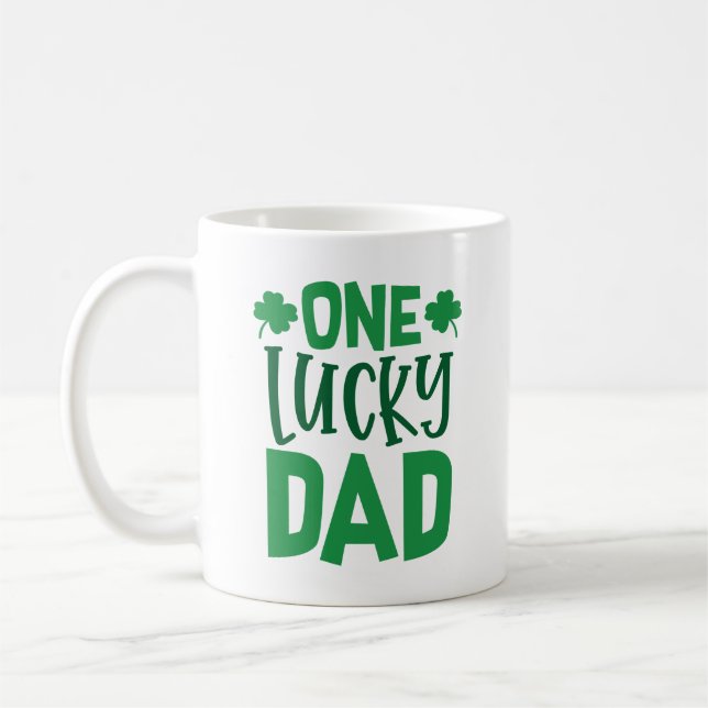 One Lucky Dad Coffee Mug (Left)
