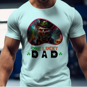 One Lucky Dad - Green Glow Dance Party T-Shirt