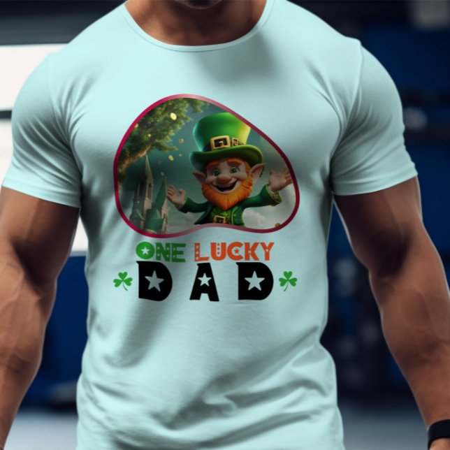 One Lucky Dad - Irish Luck and Laughter T-Shirt (Creator Uploaded)