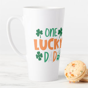 One Lucky Dad Latte Mug