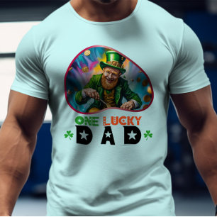 One Lucky Dad - Leprechaun's Scavenger Hunt T-Shirt