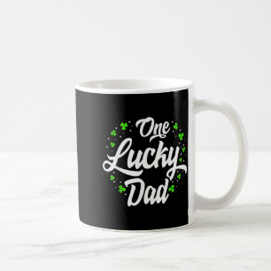 One Lucky Dad Shirt St Patricks Day Irish Mens Coffee Mug
