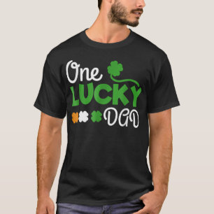 One Lucky Dad St Patricks Day Pregnancy Announceme T-Shirt