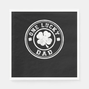 One Lucky Dad St Patricks Day T-Shirt Napkin
