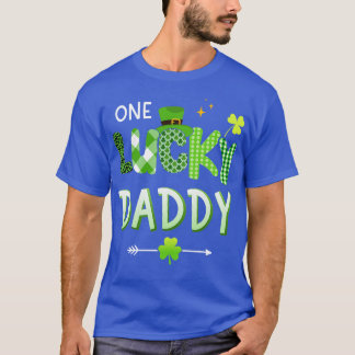One lucky daddy for St Patricks day family dad T-Shirt