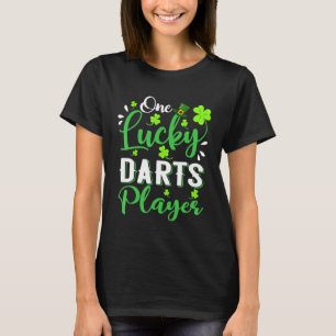 One Lucky Darts Player Shamrock Leprechaun Hat Pat T-Shirt