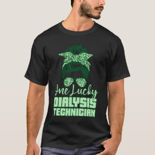 One Lucky Dialysis Technician Tech Nephrology T-Shirt