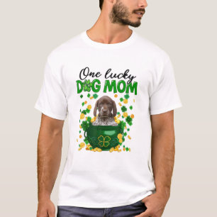 One Lucky Dog Mum Funny German Shorthaired Pointer T-Shirt