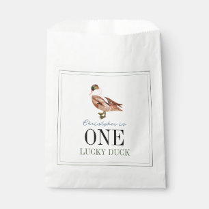 One Lucky Duck Boy 1st Birthday Favour Bag