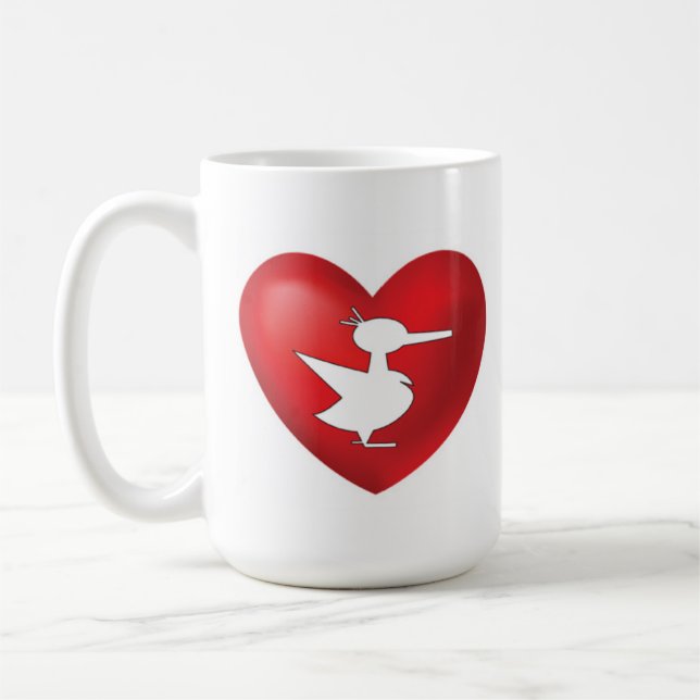 One Lucky Duck Coffee Love Mug  (Left)