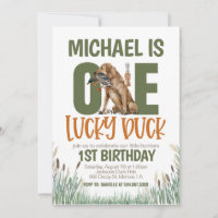 ONE Lucky Duck Hunting First Birthday